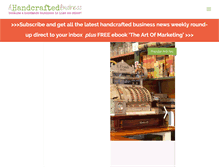 Tablet Screenshot of ahandcraftedbusiness.com